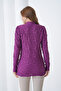 Women's Half Turtleneck Long Sleeve Stylish Textured Blouse Suitable for Self-Textured Hijab - 8