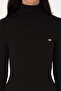 Women's Black Turtleneck Sweater 50307877-Vr046 - 6