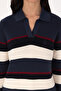 Women's Light Navy Blue Polo Neck Sweater 50308850-Vr059 - 6