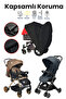 Black Baby Stroller Protective Cover, Waterproof, Protects from Dust and Dirt, Baby Stroller Tarpaulin