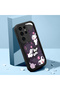 Samsung Galaxy S23 Ultra Compatible Black Silicone Animation Pattern High Impact Protection Phone Case