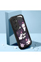 Samsung Galaxy A16 Compatible Black Silicone Animated Pattern High Impact Protection Phone Case