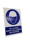 The Use of Helmets Is Mandatory Dekota Printing – 3 mm Forex Warning Sign 20 cm × 30cm
