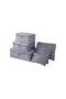 6-Piece Travel Organizer Bags Set Grey