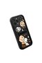 iPhone 14 Pro Compatible Black Silicone Cartoon Case Impact Protection - 3