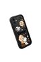 iPhone 12 Compatible Black Silicone Cartoon Case Impact Protection - 3