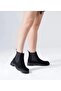 35-43 Genuine Leather Women's Nubuck Comfortable Winter Boots with Elastic Sides