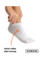 6 Pairs Sneakers Women Men Organic Cotton No-Show Stitch-Free Short Sports Socks Unisex, White Black Gray - 5