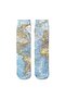 Digital Map Printed Socket Socks