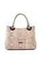 100% Genuine Leather Women's Mink Snake Hand and Shoulder Bag - Handmade Italian Style Crossbody Model - 2