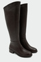 Montana Bitter Brown Zippered Genuine Leather Women's Boots - 2