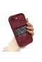 iPhone 16E Compatible Burgundy Silicone Ribbon Patterned Shockproof Phone Case - 2