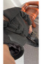 Anthracite Button Detailed Short Cashmere Jacket - 7675 - 3
