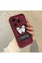 Tecno Spark 20 Pro 4g Compatible Burgundy Silicone Ribbon Patterned Impact Resistant Phone Case - 3