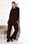 Modal Fabric with Button Details on the Front and Sleeves, Bottom and Top Set/Compatible with Hijab and Plus Size. - 5