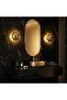 Fungal Rustic Metal Single Wall Sconce Model 16cm, G/9 Base, Shiny Gold Finish, Fungal-13361-D - 2