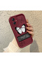 Samsung Galaxy A04E Compatible Burgundy Silicone Ribbon Patterned Impact Resistant Phone Case - 3