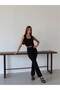 Buttoned Crop Vest and Palazzo Wide Leg Pants Set - 6