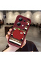 Xiaomi Poco M6 Pro 4g Compatible Burgundy Silicone Fruit Pattern Shockproof Phone Case