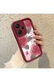 Xiaomi Redmi Note 13 Pro Plus+ 5g Compatible Beautiful Rose Pattern Burgundy Silicone Shock Protection Case - 4