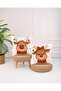 Decorative Digital Printed Throw Pillow Cover with New Year Concept Deer Figure