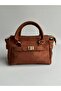 Women's Mini Str Buckle Crossbody Bag Suede Tan - 3