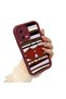 Xiaomi Poco X5 Compatible Burgundy Silicone Fruit Pattern Shockproof Phone Case - 2
