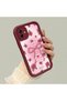 Beautiful Rose Pattern Burgundy Silicone Shockproof Case Compatible with Samsung Galaxy A04 - 3