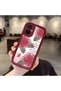 Tecno Camon 19 Neo Compatible Beautiful Rose Pattern Burgundy Silicone Impact Protection Case