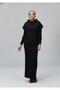 Women's Lining Long Skirt Dress - Hooded Pocket Vest Knitwear Set