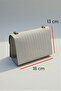 4623 Single Eyelet Lock Detailed Chain Strap Mini Size Mold Women's Shoulder Bag with Shoulder Strap - 5