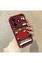 Tecno Spark 10 Pro 4g Compatible Burgundy Silicone Fruit Pattern Shockproof Phone Case - 3