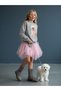 Girl's Cotton Dog Printed Oversized Design Sweatshirt - 2