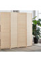 FFD Bamboo 4-Panel Room Divider Privacy Screen 180x180 cm - Foldable Freestanding - 7