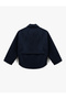 Long Sleeve Zippered Oversized Cashmere Jacket - 4