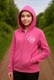 Pink 269-12-25 Girl's Hooded 2 Thread Count Fleece-Lined Zippered Sweatshirt Age 13/16 - 5