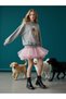 Girl's Cotton Dog Printed Oversized Design Sweatshirt - 8