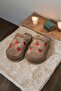 Winter Women's House Slippers |   Small Heart Embroidered Rabbit Fur |   Non-Slip Base - 5