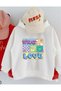 Oversized Children's Sweatshirt – What Is Love Colorful Print - 2
