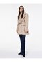 X Selected by Şahika Ercümen - Faux Fur Collar Coat with Double-Breasted Belt and Pockets - 2