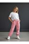 Girl's Thin Sh Fleece-Lined O Oversized Design Tracksuit Bottom