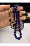Heavy Brass Design Tassel Fire Amber Prayer Beads - 3