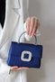 Women's Evening Dress Bag - Evening Dress Bag with Crystal Stone Buckle