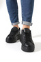Women's Black Thick Sole Sneaker: Stylish and Comfortable Sports Shoe Model for Everyday Use - 5