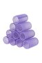 10-Piece Large Self Grip Hair Curl Roller Purple
