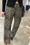 Leopard Pattern Straight Jeans Utc010 - 2