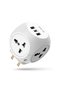Multi-Port Travel Adapter with 4 Plugs, USB-A & Type-C Ports, Safety Shutters