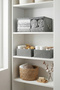 Gray Medium Size Windowed Underbed Sweater Pique Blanket Clothes Storage Box / 52X28X21 - 5