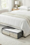 Gray Underbed Pillow Quilt Sweater Storage Box with Window / 60X45X15 - 4