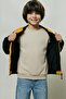 Boys' Quilted College Jacket with Plush Lining and Embroidery Detail – Mustard - 6